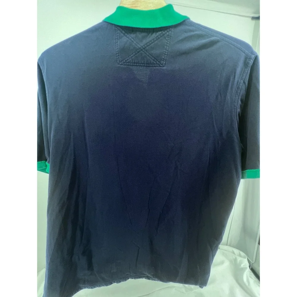 Polo Ralph Lauren Men 2XLT Colorblock Big Pony Polo Shirt Navy Blue Green Orange
